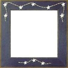 Mill Hill Matte Blue Stars & Stitches 6" Frame
