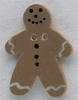 Mill Hill Ceramic Button 86002 Gingerbread Man