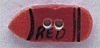 Mill Hill Ceramic Button 86119 Red Crayon
