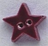 Mill Hill Ceramic Button 86247 Very Small Burgundy Star