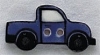 Mill Hill Ceramic Button 86316 Blue Truck