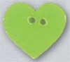 Mill Hill Ceramic Button 86414 Large Lime Heart