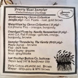 Prairie West Sampler Embellishment Pack