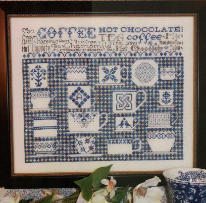 RMS1265 China Blue Sampler cross stitch pattern