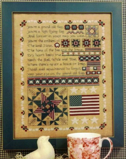 RMQ1141 Grand Old Flag cross stitch pattern