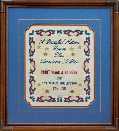 GP109 A Grateful Nation cross stitch pattern by Glendon Place