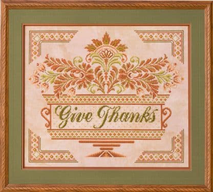 GP149 Give Thanks cross stitch pattern by Glendon Place