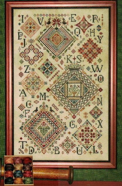 RMS1184 Quaker Diamonds Cross stitch pattern from Rosewood Manor