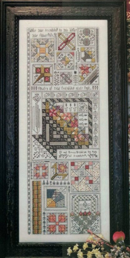 RMQ1293 Friendship Quilt Cross stitch pattern from Rosewood Manor