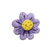 Stoney Creek Buttons SB188 Two Tone Violet Flower Head