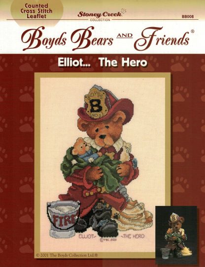 SCB008 Elliot the Hero cross stitch pattern from Stoney Creek