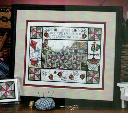 SCL152 Summer Quilt cross stitch pattern by Stoney Creek