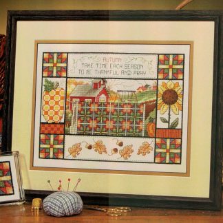 SCL153 Fall Quilt cross stitch pattern from Stoney Creek