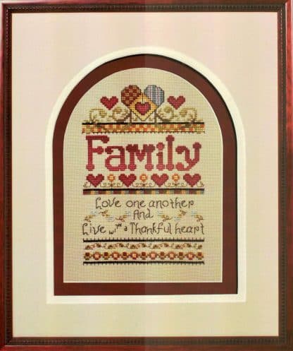 SCL236 Family cross stitch pattern by Stoney Creek