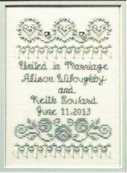 SCL248 United in Marriage cross stitch pattern by Stoney Creek