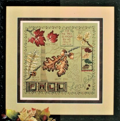 SCL268 Fall Leaves cross stitch pattern from Stoney Creek