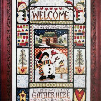 SCL275 Winter Welcome Sampler cross stitch pattern from Stoney Creek