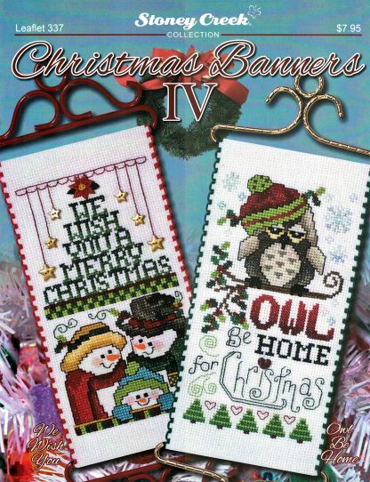 SCL337 Christmas Banners IV cross stitch pattern from Stoney Creek