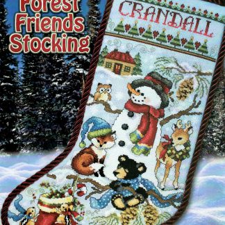 SCL418 Forest Friends Stocking cross stitch pattern from Stoney Creek