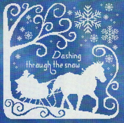 SCL469 Dashing Through the Snow cross stitch pattern from Stoney Creek