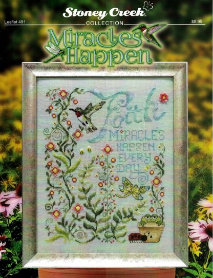 SCL491 Miracles Happen cross stitch pattern from Stoney Creek