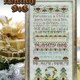 SCL494 Isaiah 9:6 cross stitch pattern from Stoney Creek