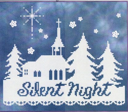 SCL506 Silent Night Silhouette cross stitch pattern from Stoney Creek