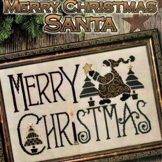 SCL515 Merry Christmas Santa cross stitch pattern from Stoney Creek