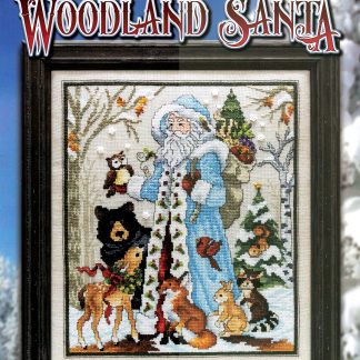SCL555 Woodland Santa cross stitch pattern from Stoney Creek