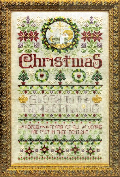 SCL556 Glory to the Newborn King cross stitch pattern from Stoney Creek