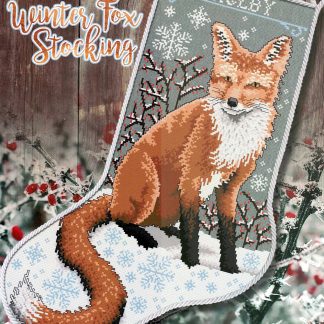 SCL580 Winter Fox Stocking cross stitch pattern from Stoney Creek