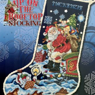 SCL588 Up on the Rooftop Stocking cross stitch pattern from Stoney Creek
