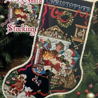 SCL589 Sleepy Santa Stocking cross stitch pattern from Stoney Creek