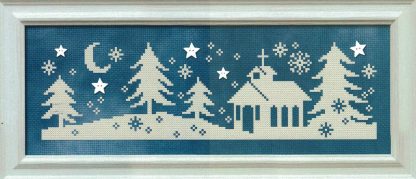 SCL614 Snowy Night cross stitch pattern from Stoney Creek