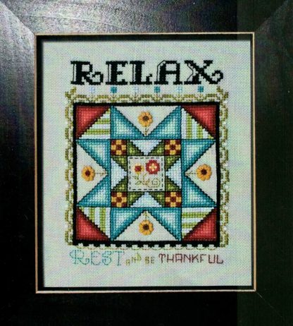 SCQLS008 Relax cross stitch pattern from Stoney Creek