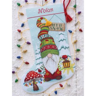 Gnome Stocking cross stitch kit from Dimensions