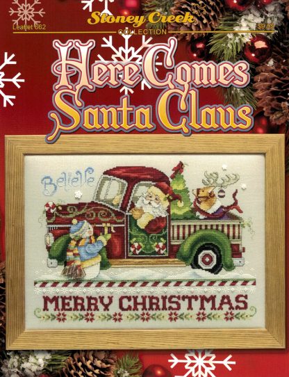 SCL662 Here Comes Santa Claus cross stitch pattern from Stoney Creek