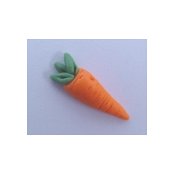 SB329 Carrot with Three Leaves Stoney Creek Button