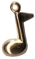 J80084-BR Music Note Brass by jupiter charm