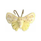 SB039 Speckled Yellow Butterfly button from Stoney Creek