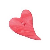 SB056 Coral Swirl Heart button from Stoney Creek