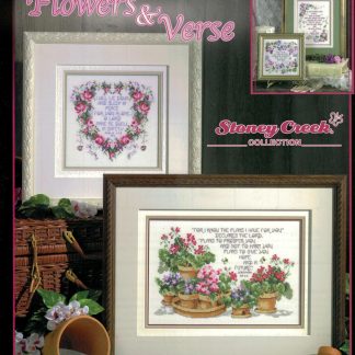 Flowers & Verse cross stitch book from Stoney Creek SCB338