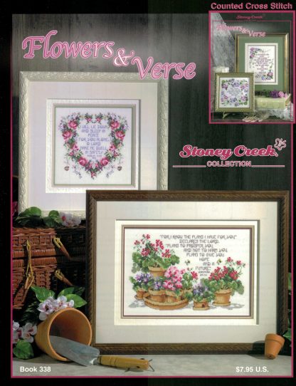 Flowers & Verse cross stitch book from Stoney Creek SCB338