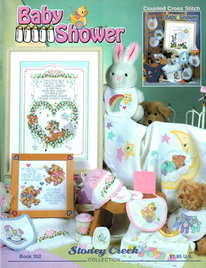 Baby Shower cross stitch book SCB352 from Stoney Creek