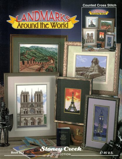 Landmarks Around the World cross stitch book SCB353 from Stoney Creek