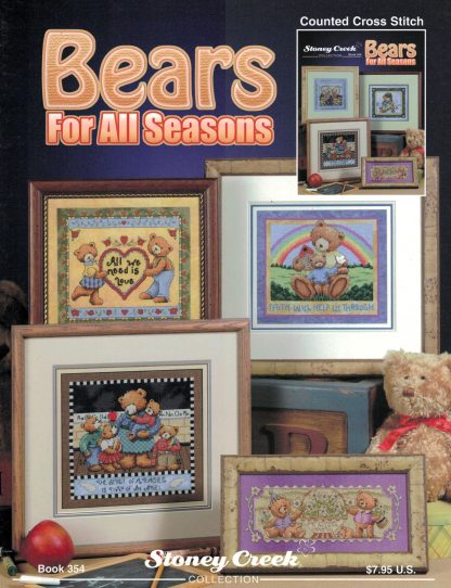 Bears for all Seasons cross stitch book from Stoney Creek SCB354