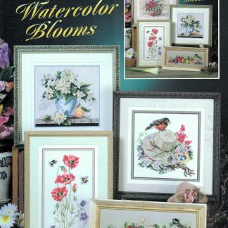 Watercolor Blooms cross stitch book from Stoney Creek SCB355