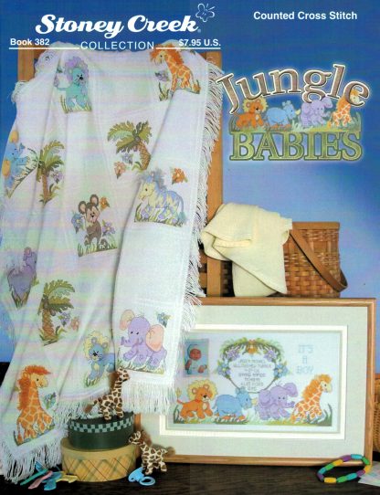 Jungle Babies cross stitch book from Stoney Creek SCB382