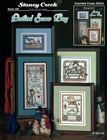 Quilted Snow Day cross stitch book by Stoney Creek SCB398