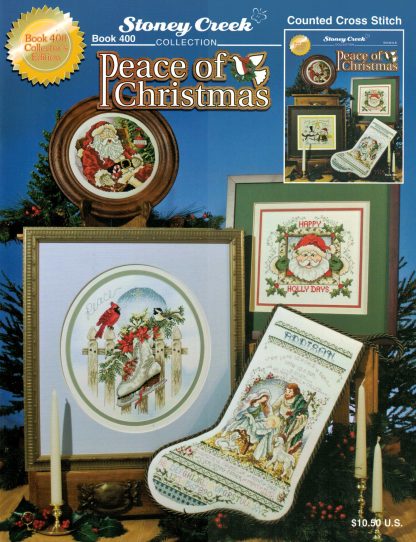 Peace of Christmas cross stitch book SCB400 from Stoney Creek